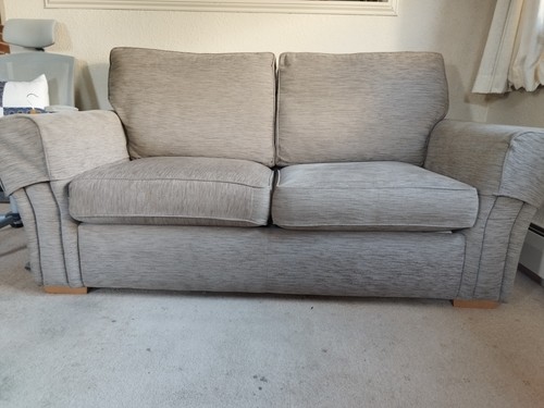 Double pull out sofa bed - sofa,
