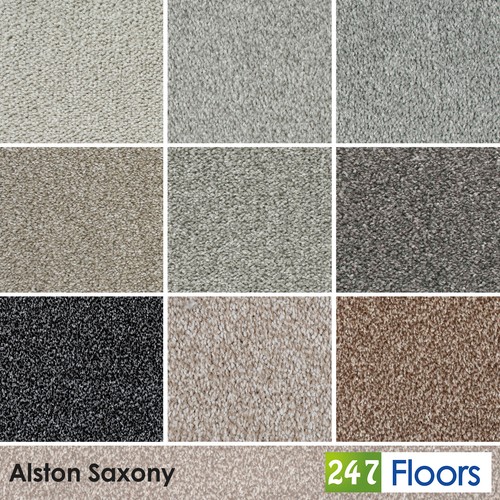 Grey carpet saxony 10mm thick - saxony,